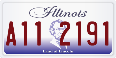IL license plate A112191