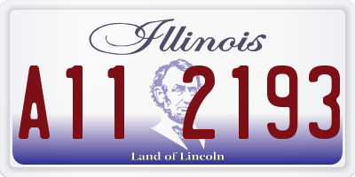 IL license plate A112193
