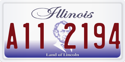 IL license plate A112194
