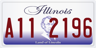 IL license plate A112196