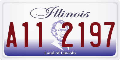 IL license plate A112197