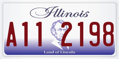 IL license plate A112198