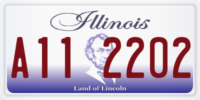 IL license plate A112202