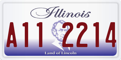 IL license plate A112214