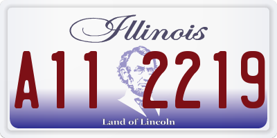 IL license plate A112219
