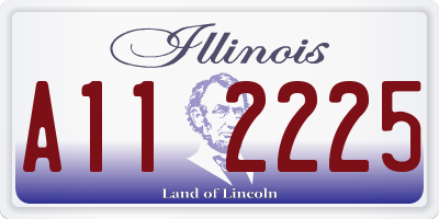 IL license plate A112225