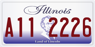 IL license plate A112226