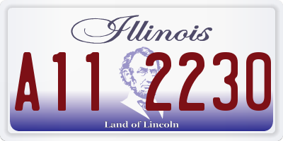IL license plate A112230