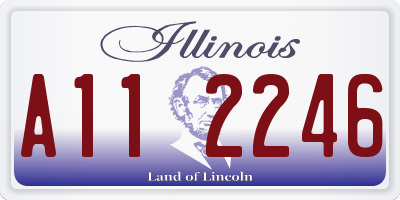 IL license plate A112246