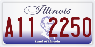IL license plate A112250
