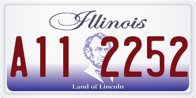 IL license plate A112252