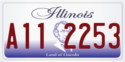 IL license plate A112253