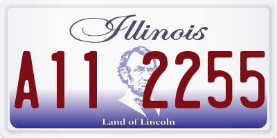 IL license plate A112255