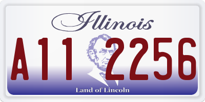 IL license plate A112256