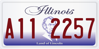 IL license plate A112257