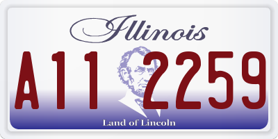 IL license plate A112259