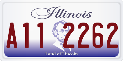 IL license plate A112262
