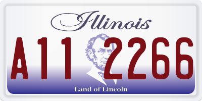 IL license plate A112266