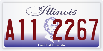 IL license plate A112267