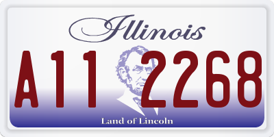 IL license plate A112268