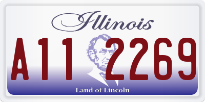 IL license plate A112269