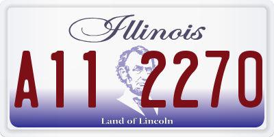 IL license plate A112270