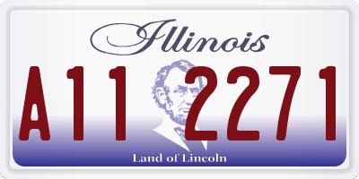 IL license plate A112271