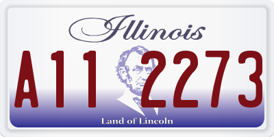 IL license plate A112273