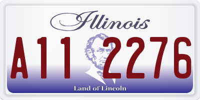 IL license plate A112276