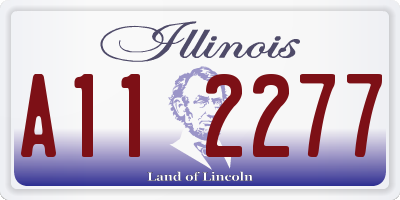 IL license plate A112277