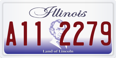 IL license plate A112279