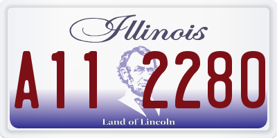 IL license plate A112280