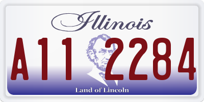 IL license plate A112284