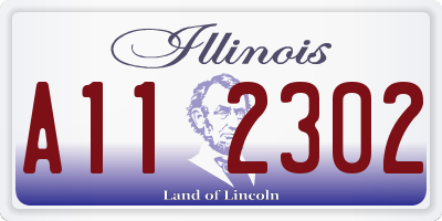 IL license plate A112302