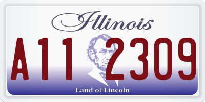 IL license plate A112309