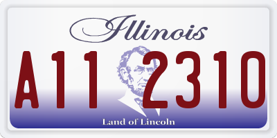 IL license plate A112310