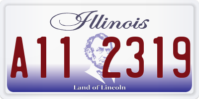 IL license plate A112319