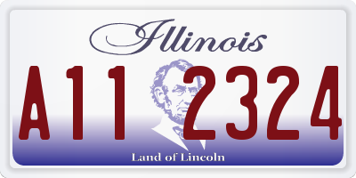 IL license plate A112324