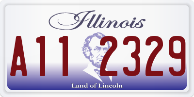 IL license plate A112329