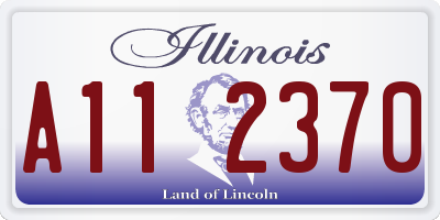IL license plate A112370