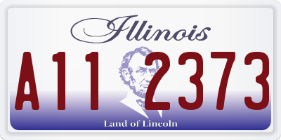 IL license plate A112373