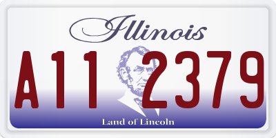 IL license plate A112379