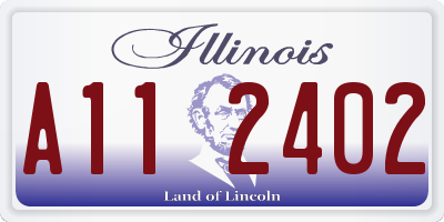 IL license plate A112402