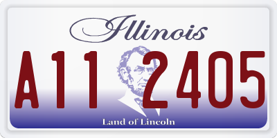 IL license plate A112405