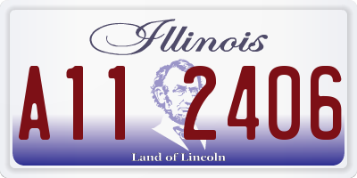 IL license plate A112406