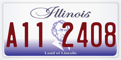 IL license plate A112408