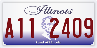 IL license plate A112409