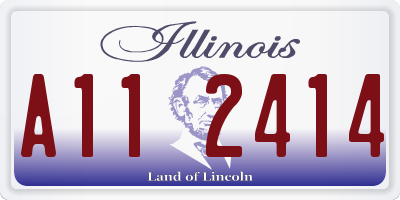 IL license plate A112414