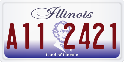 IL license plate A112421