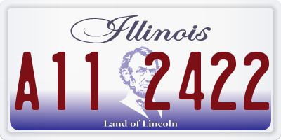 IL license plate A112422